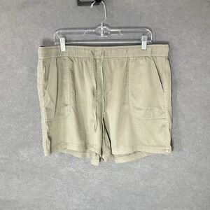 C & C Men's Shorts‎ Tan XL Elastic Waist Beach Summer Drawstring Closure Pockets